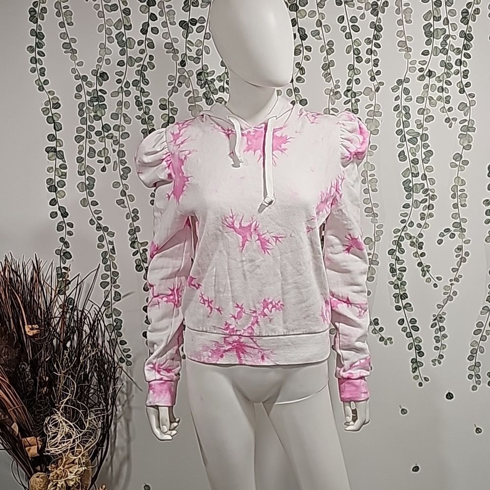 NWOT Generarion Love Tie Die Puff Sleeve Hoodie